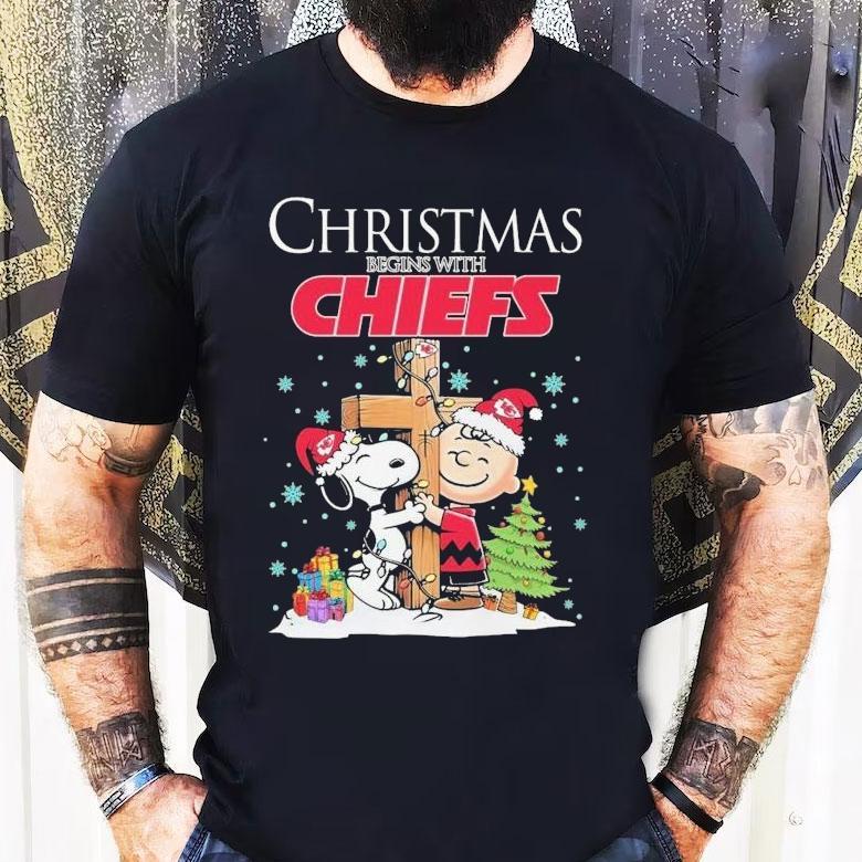 Snoopy And Charlie Brown The Peanuts Kansas City Chiefs Merry Christmas Shirt Snoopy And Charlie Brown The Peanuts Kansas City Chiefs Merry Christmas Shirt