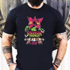 Stranger Things Press Start Flower Monster Shirt
