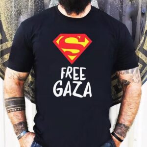 Superman Free Gaza Logo Shirt