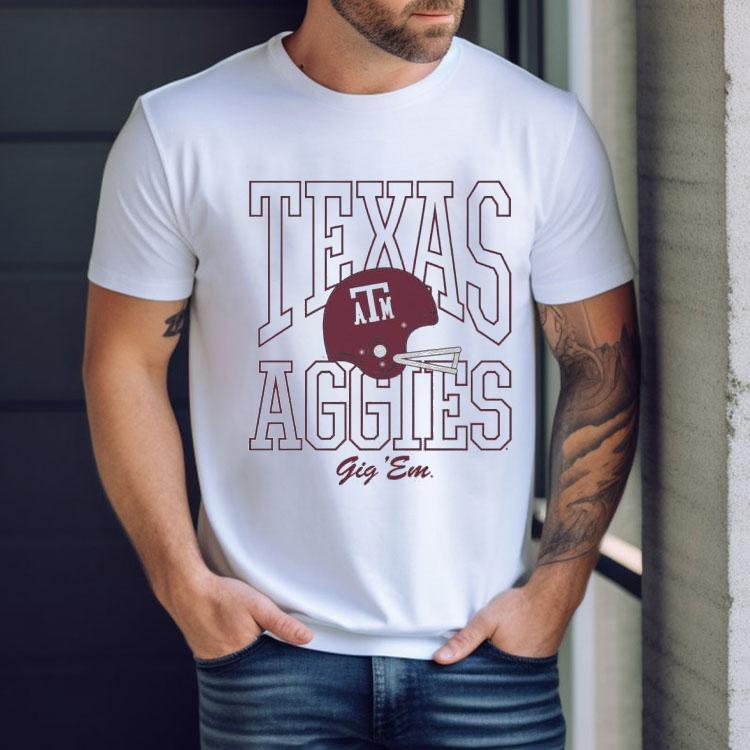 Texas Am Aggies 1975 Football Ringer Shirt Texas Am Aggies 1975 Football Ringer Shirt