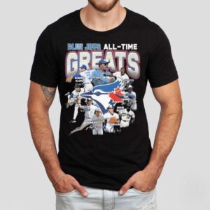 Toronto Blue Jays All Time Greats Players Signatures 2025 Shirt