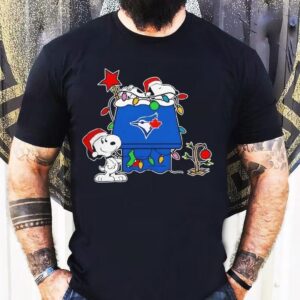 Toronto Blue Jays Christmas Snoopy Doghouse Shirt