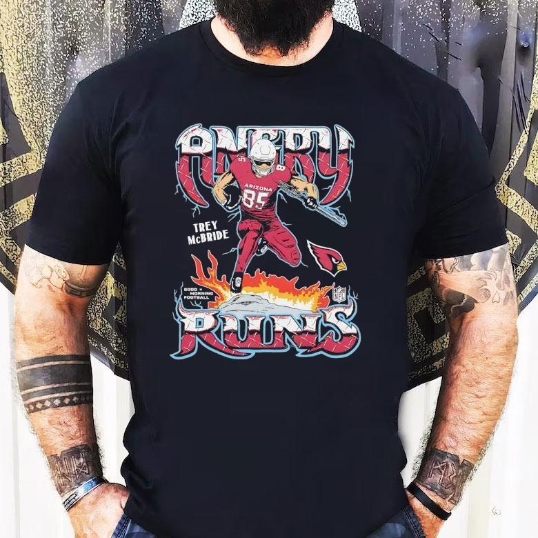 Trey Mcbride Angry Runs Arizona Cardinals 2025 Shirt Trey Mcbride Angry Runs Arizona Cardinals 2025 Shirt