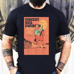 Vincent Neil Emerson The Red Horse 2026 Tour Rooster Guitar Shirt
