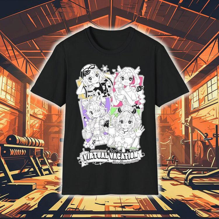 Virtual Vacation Los Angeles 2025 Anime Shirt Virtual Vacation Los Angeles 2025 Anime Shirt