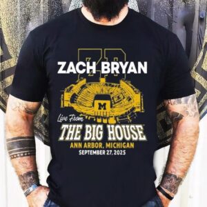 Zach Bryan Concert The Big House Michigan Stadium 2025 Shirt