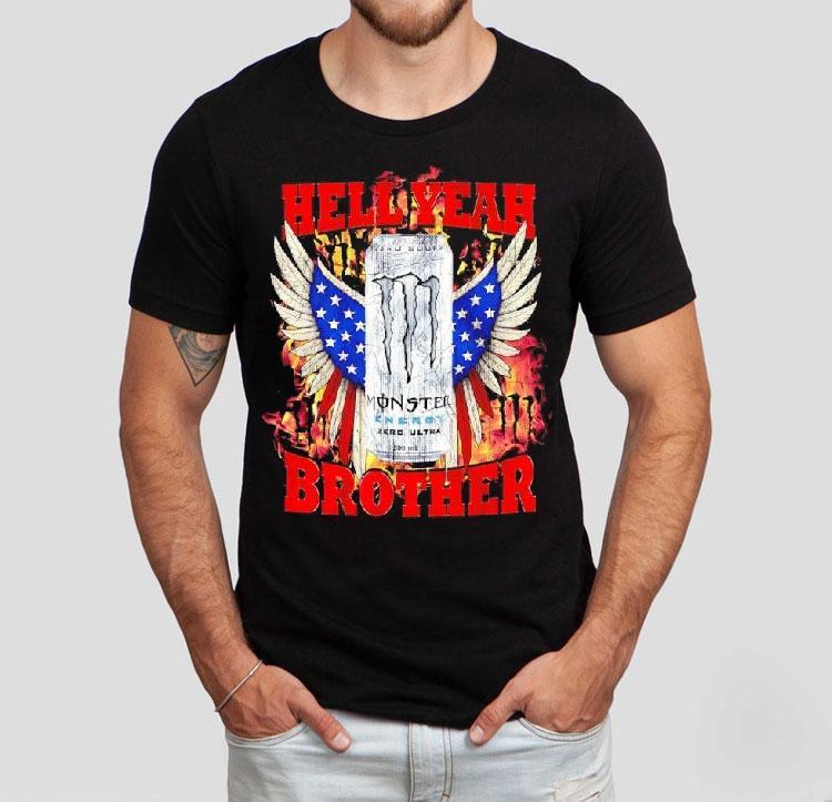 Zero Sugar White Monster Hell Yeah Brother Eagles Wings America Shirt Zero Sugar White Monster Hell Yeah Brother Eagles Wings America Shirt