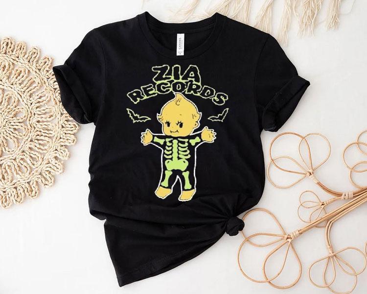 Zia Records Skeleton Baby Shirt Zia Records Skeleton Baby Shirt