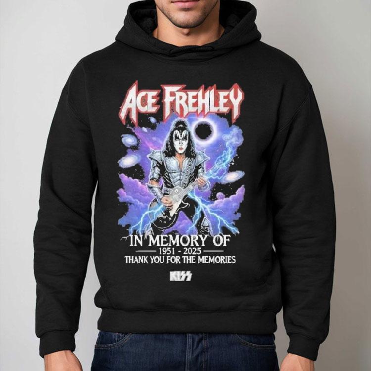 Ace Frehley In Memory Of 1951-2025 Thank You For The Memories Shirt Ace Frehley In Memory Of 1951-2025 Thank You For The Memories Shirt