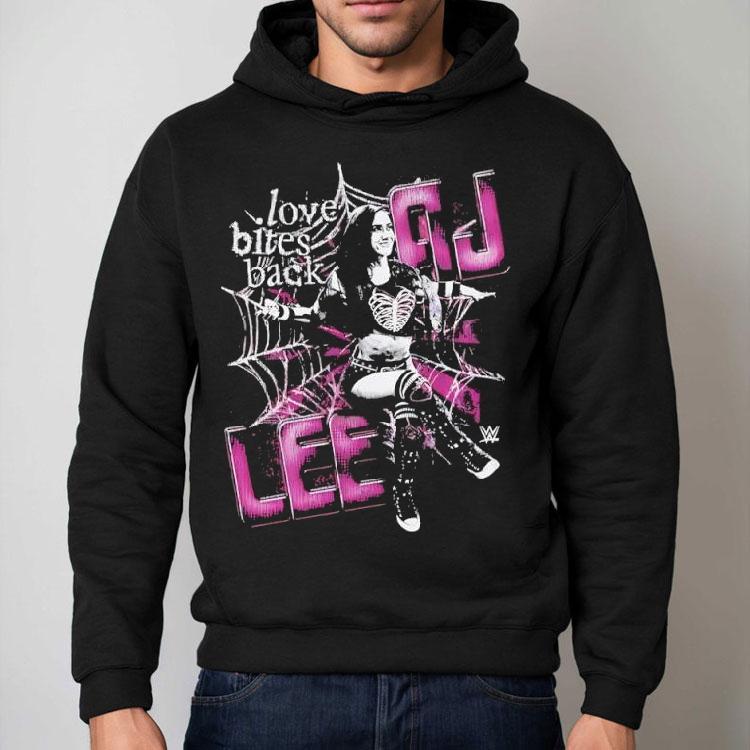 Aj Lee Spider Love Bites Back Graphic Shirt Aj Lee Spider Love Bites Back Graphic Shirt