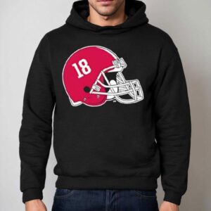 Alabama Crimson Tide Helmet Number Hoodie