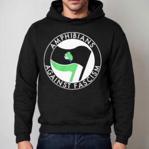 Amphibians Against Fascism Logo Frog Shirt 2 Amphibians Against Fascism Logo Frog Hoodie