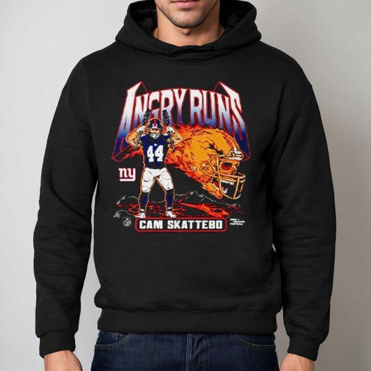 Angry Runs Cam Skattebo New York Giants Football Shirt Angry Runs Cam Skattebo New York Giants Football Shirt
