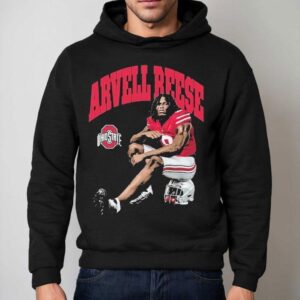 Arvell Reese Ohio State Buckeyes Portrai Hoodie