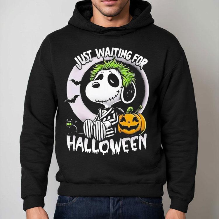 Beetlejuice X Snoopy The Peanuts Just Waiting For Halloween Shirt Beetlejuice X Snoopy The Peanuts Just Waiting For Halloween Shirt