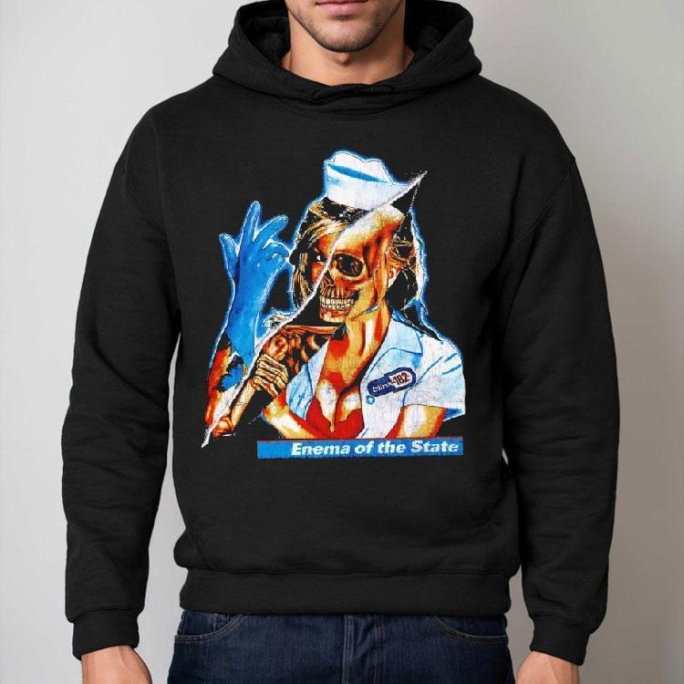 Blink-182 Skeleton Nurse Enema Of The State Shirt Blink-182 Skeleton Nurse Enema Of The State Shirt
