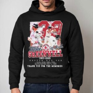 Boston Red Sox Hall Of Fame Mike Greenwell The Gator Thank You For The Memories Signatures Hoodie