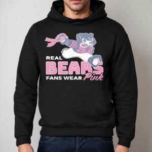 Caleb Williams Real Bears Fans Wear Pink Hoodie