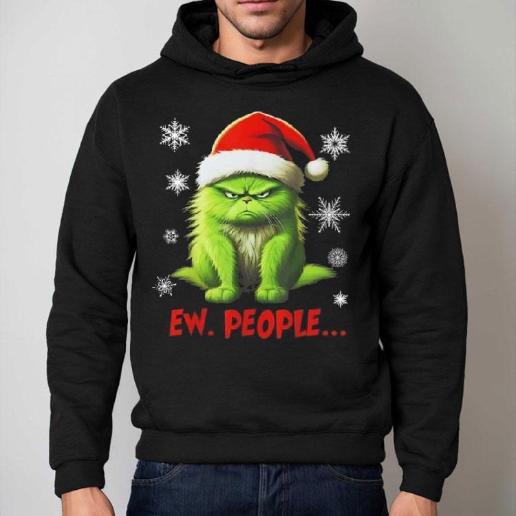 Christmas Cat Ew People Meowy Cat Lovers 2025 Shirt Christmas Cat Ew People Meowy Cat Lovers 2025 Shirt