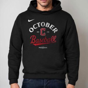 Cleveland Guardians Postseason 2025 October Baseball Logo Shirt 2 Cleveland Guardians Postseason October Baseball Logo Hoodie