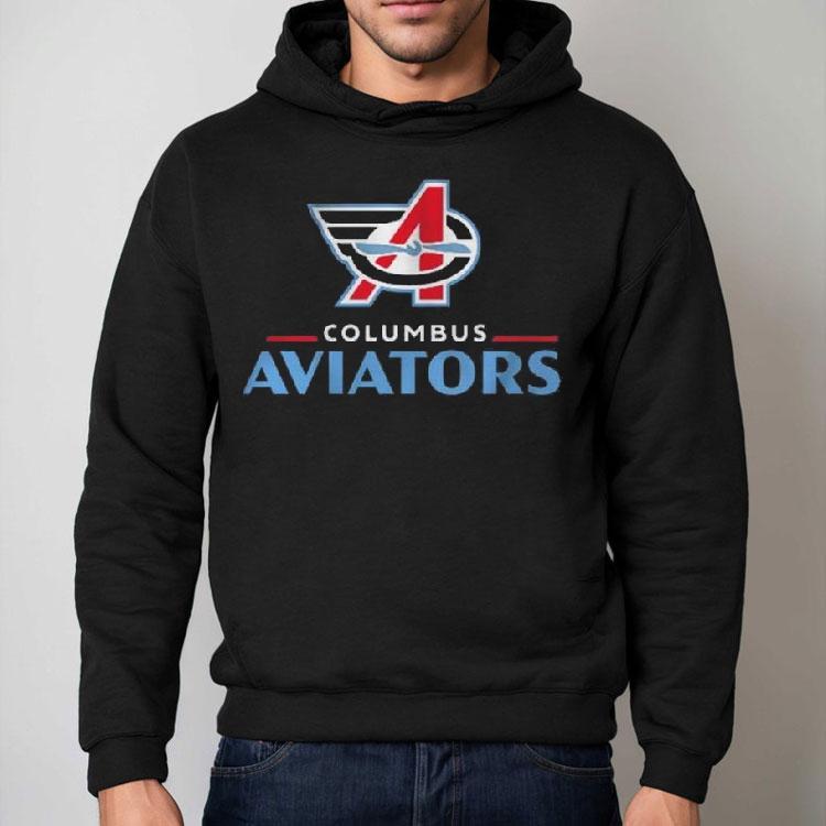 Columbus Aviators Lockup Logo Shirt Columbus Aviators Lockup Logo Shirt