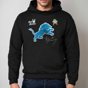 Detroit Lions Bad Bunny 2026 Super Bowl Lx Benito Signature Mascot Shirt 2 Detroit Lions Bad Bunny Super Bowl Lx Benito Signature Masco Hoodie