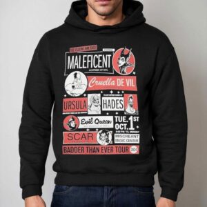 Disney Villains World Concert Tour 2024 Shirt 2 Disney Villains World Concert Tour Hoodie