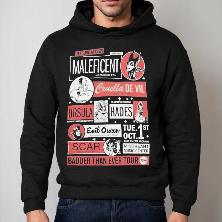 Disney Villains World Concert Tour 2024 Shirt Disney Villains World Concert Tour 2024 Shirt