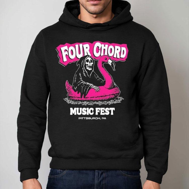 Four Chord Music Fest Flamingo Grim Reaper Pittsburgh Pa Shirt Four Chord Music Fest Flamingo Grim Reaper Pittsburgh Pa Shirt