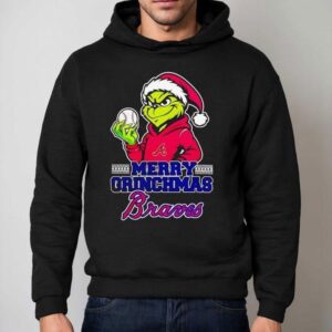 Grinch Atlanta Braves Baseball Merry Christmas Hoodie