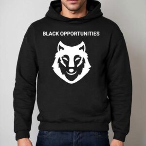 Hawk Newsome Wearing Black Opportunities Hoodie