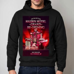 Hellaverse On Prime Hazbin Hotel Save The Date Oct Hoodie
