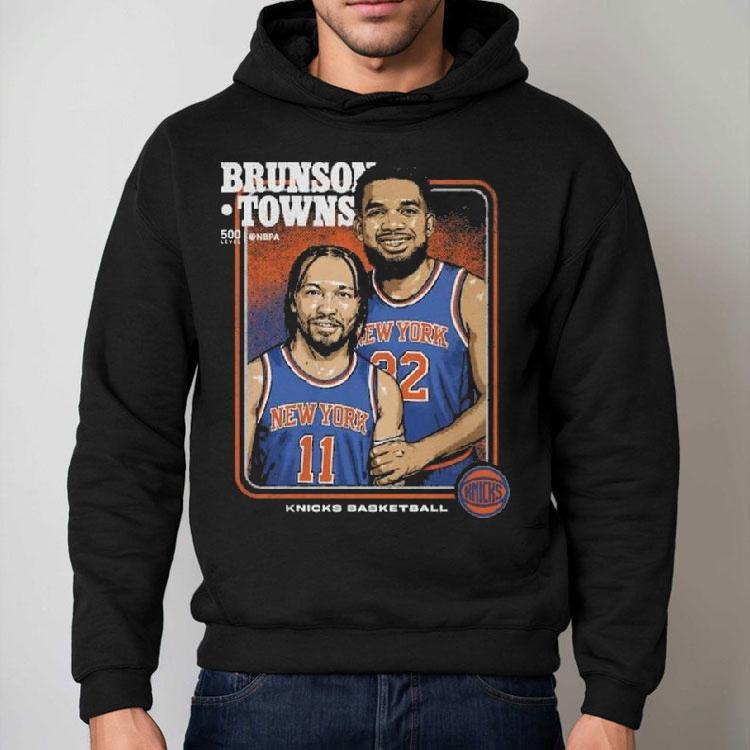 Jalen Brunson Karl-anthony Towns New York Knicks Step Brothers Shirt Jalen Brunson Karl-anthony Towns New York Knicks Step Brothers Shirt