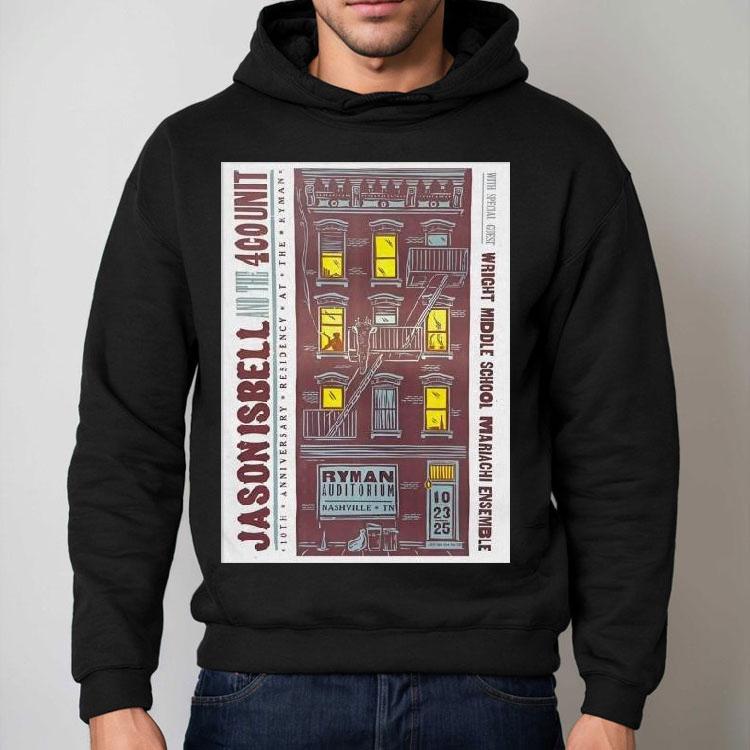 Jason Isbell And The 400 Unit Tour Nashville Tn On October 23 2025 Shirt Jason Isbell And The 400 Unit Tour Nashville Tn On October 23 2025 Shirt