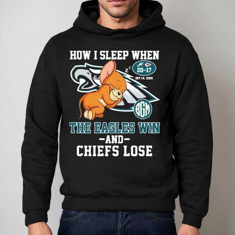 Jerry Philadelphia Eagles Philly How I Sleep When The Eagle Win And Kansas City Chiefs Lose Rat Shirt Jerry Philadelphia Eagles Philly How I Sleep When The Eagle Win And Kansas City Chiefs Lose Rat Shirt