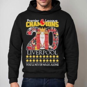 Liverpool Premier League Champions Stars You Ll Never Walk Alone Hoodie