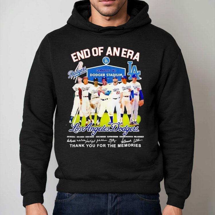 Los Angeles Dodgers End Of An Era Thank You For The Memories Signatures Shirt Los Angeles Dodgers End Of An Era Thank You For The Memories Signatures Shirt