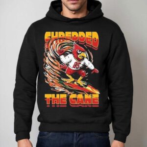 Louisiana Cardinals Shredded The Cane Mascot Surf Hoodie