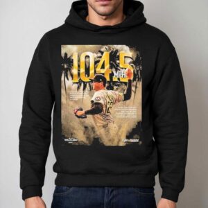 Mason Miller With 104.5mph For Mlb Postseason Nl Wild Card Series In October 01 2025 Shirt 2 Mason Miller With Mph For Mlb Postseason Nl Wild Card Series In October Hoodie