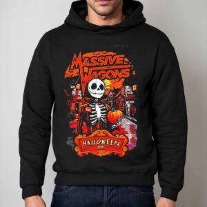 Massive Wagons Halloween 2019 Skeleton Pumpkin Shirt 2 Massive Wagons Halloween Skeleton Pumpkin Hoodie
