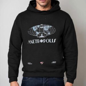 Metropolis Skyline Dc Comics Superman Globe Hoodie