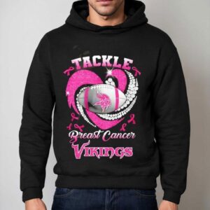 Minnesota Vikings Breast Cancer Awareness Tackle Hear Hoodie
