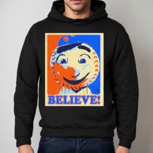 Mr Met New York Mets Mlb Believe Hope Masco Hoodie