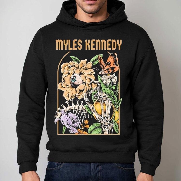 Myles Kennedy Flowers Skeleton Hand Eye Shirt Myles Kennedy Flowers Skeleton Hand Eye Shirt
