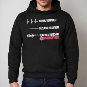 Normal Heartbeat Deceased Heartbeat Heartbeat Watching Ohio State Buckeyes Hoodie