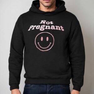 Not Pregnant Smile Emoji Hoodie