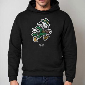 Notre Dame Fighting Irish Leprechaun Tech Stretch Mascot Shirt 2 Notre Dame Fighting Irish Leprechaun Tech Stretch Masco Hoodie