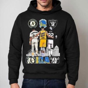 Oakland Athletics Henderson Golden State Warriors Curry Raiders Allen Signatures 2023 Shirt 2 Oakland Athletics Henderson Golden State Warriors Curry Raiders Allen Signatures Hoodie