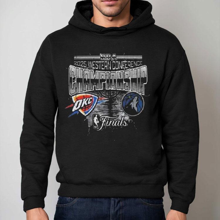 Oklahoma City Thunder Vs Minnesota Timberwolves Matchup Nba 2025 Western Conference Finals Lightning Shirt Oklahoma City Thunder Vs Minnesota Timberwolves Matchup Nba 2025 Western Conference Finals Lightning Shirt