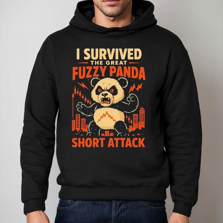 Panda I Survived The Great Fuzzy Panda Short Attack Shirt Panda I Survived The Great Fuzzy Panda Short Attack Shirt